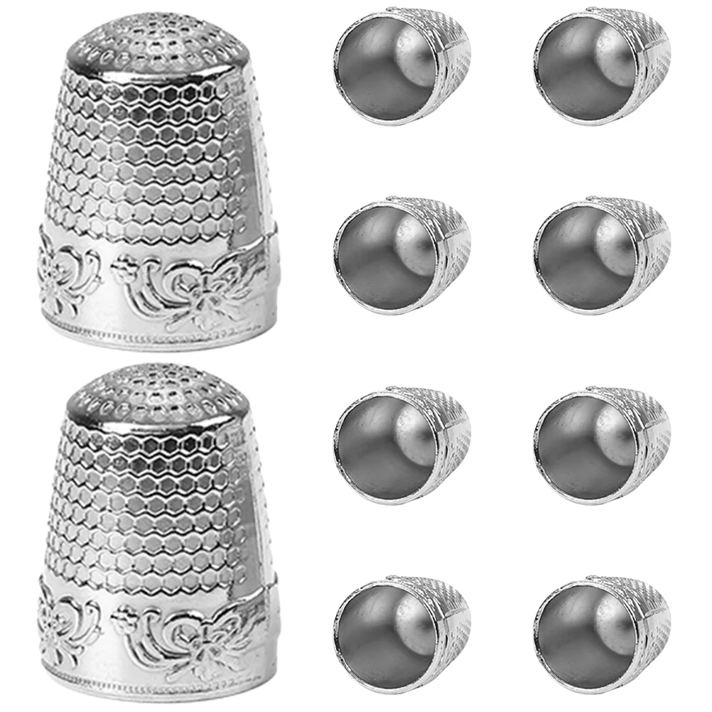 

10Pcs Copper Sewing Thimble Convenient Finger Protector Vintage Style Finger Thimble Sewing Accessory