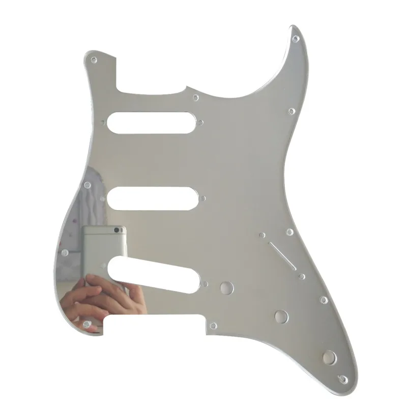 

Pleroo Custom Guitar pickgaurd - For 72' 11 Screw Hole Standard St SSS Guitar pickguard Scratch Plate , 1 Ply Mirror