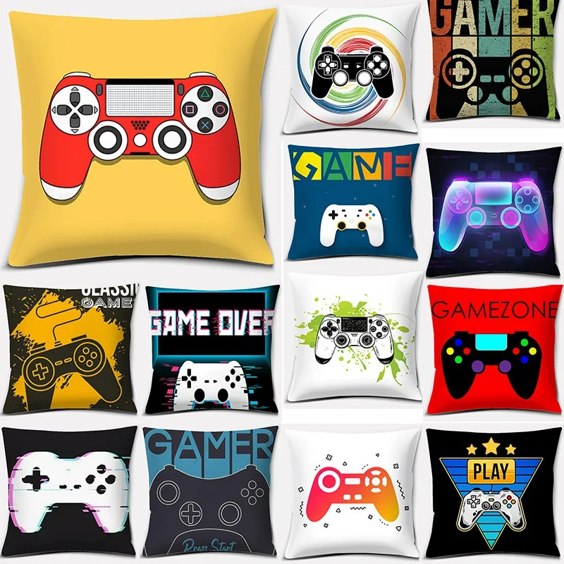 

Game theme series printing square pillow case home decoration car sofa cushion cover