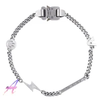 correct version 1017 alyx 9sm industrial function wind metal buckle titanium necklace versatile accessories for men and women