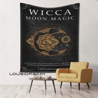 tarot psychedelic witchcraft scene home decor art tapestry hippie bohemian decor divination wall hanging sheets gothic decor