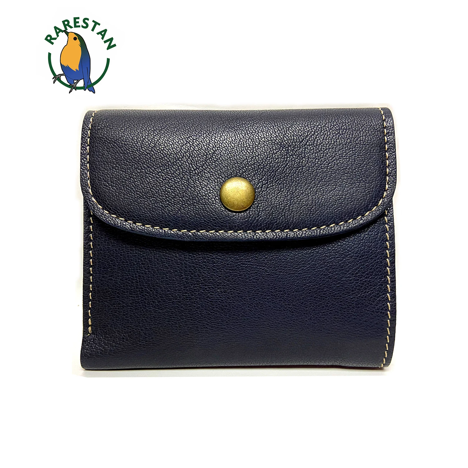 

RARESTAN Men Sheepskin Leather Wallet With ID and Photo Window