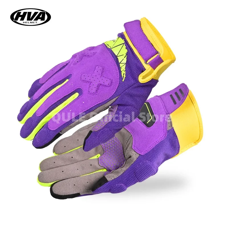 

Летние перчатки guantes para motos для мужчин и женщин, перчатки для мотокросса, HVA, защитные спортивные перчатки для пальцев, перчатки для вождения мотоцикла