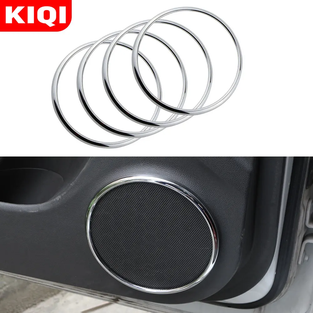 

KIQI ABS хромовое кольцо для динамика, звуковое кольцо, декоративное кольцо для Chevrolet Chevy Cruze 2009-2015, аксессуары 4 шт./компл.