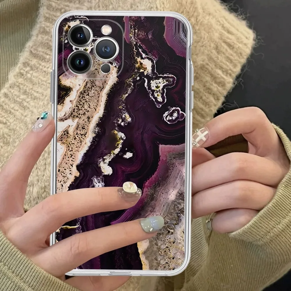 Модный чехол для телефона с мраморным принтом IPhone 15 14 13 12 Mini 11 Pro XS Max X XR SE 6 7 8 Plus