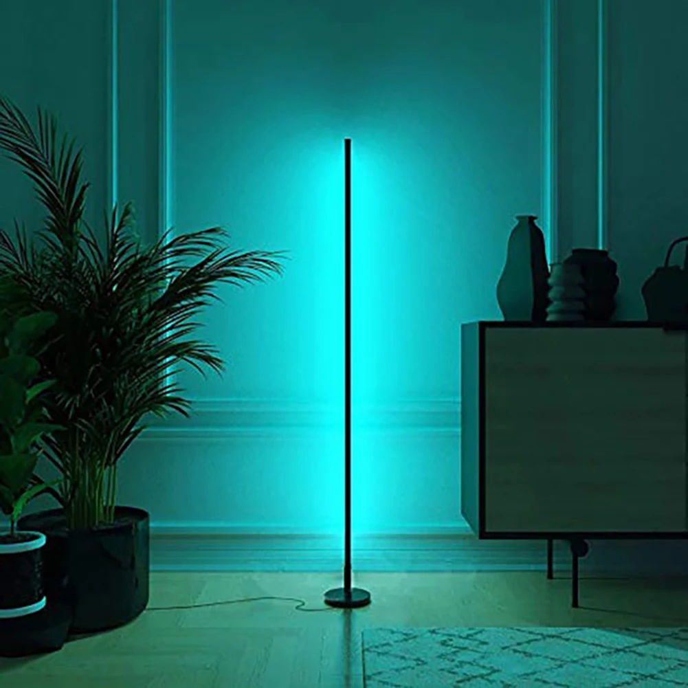 

LED Modern Floor Lamp RGB Floor Light Colorful Bedroom Dining Room Atmosphere Lighting Club Home Indoor Decor Standing Lamp
