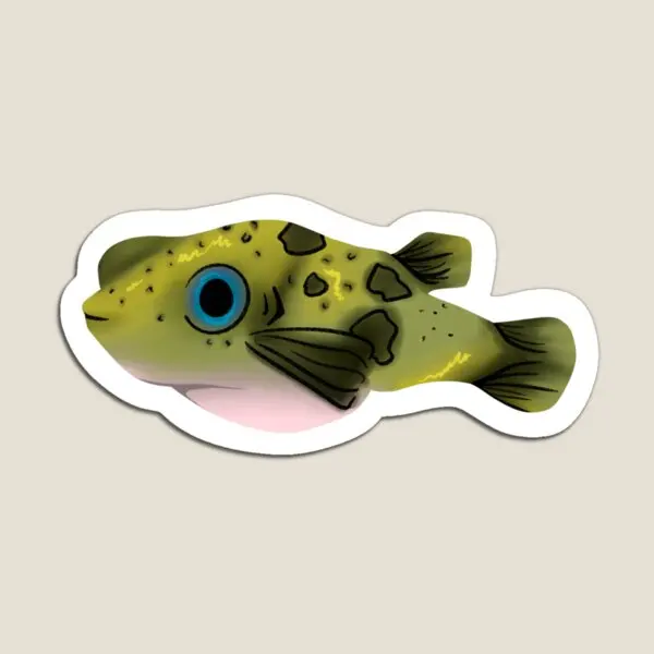 

Pea Puffer Digital Drawing Magnet Colorful Kids Toy Refrigerator Cute Funny for Fridge Organizer Holder Stickers Children