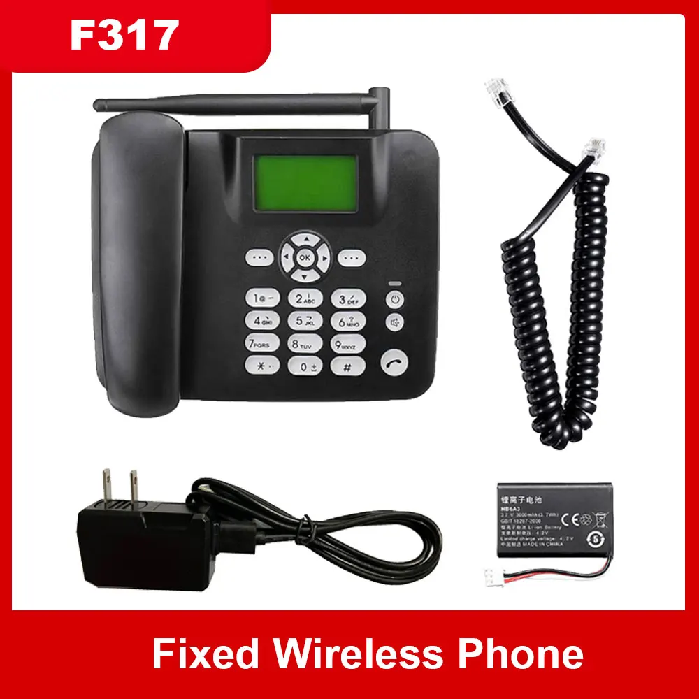 Фиксированный беспроводной телефон 2G Настольный с поддержкой GSM 850/900/1800/1900 МГц