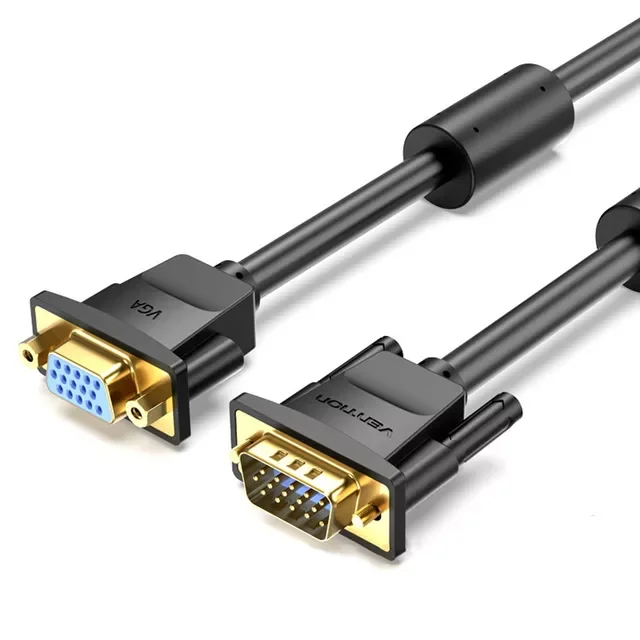 

VGA Extension Cable 1m 1.5m 2m 3m High Quality Male to Female Cable Extender VGA Cable for Computer Projector Monitor 5m
