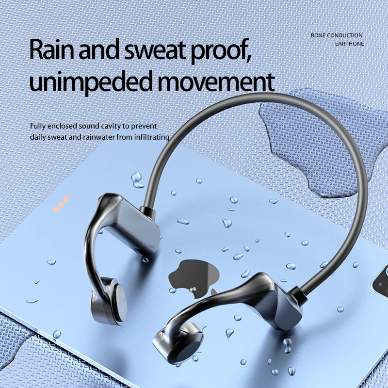 

TWS K69 Bluetooth-наушники с костной проводимостью, беспроводные бинауральные деловые наушники, водонепроницаемые спортивные наушники для бега