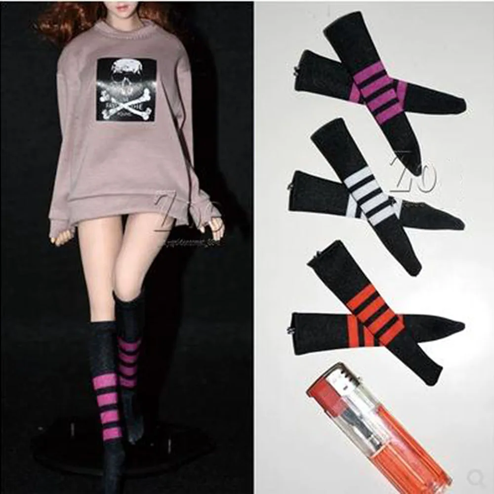 

In Stock TBL Ph JO 1/6 Scale Young Girl Fashion Trend Calf Socks Non Dyeing For 12 Inch Female Soldier Action Figure Model Doll