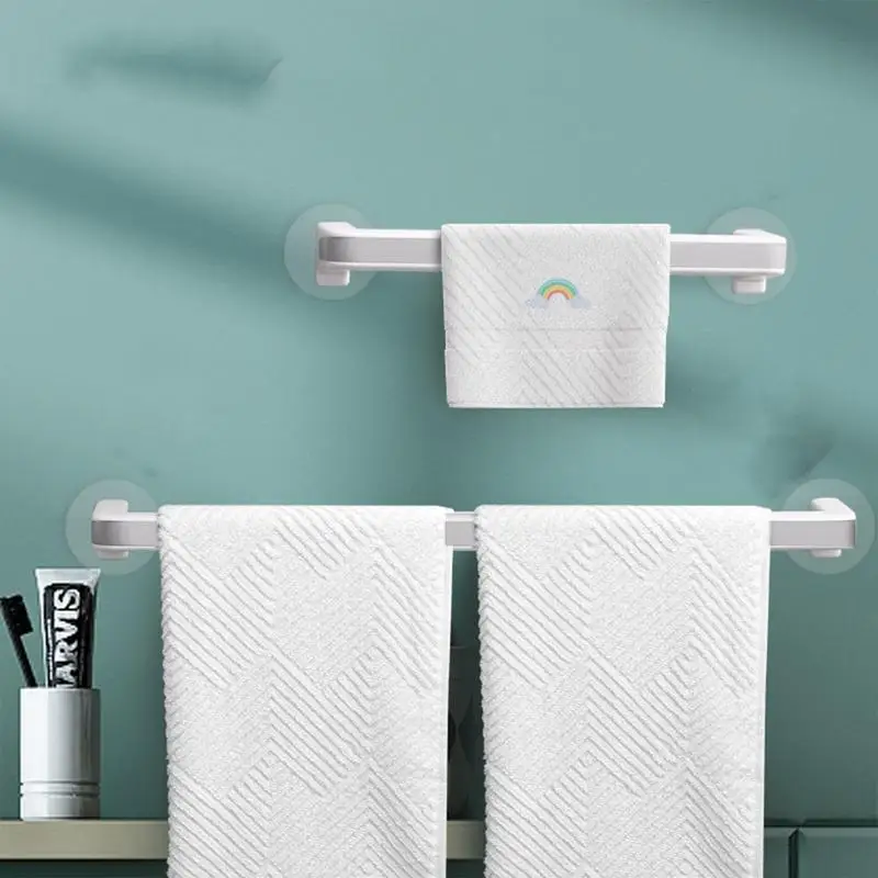 

Self-adhesive Towel Holder Rack Wall Mounted Towel Hanger Bathroom Towel Bar Shelf Shoes Holder Hanging Bathroom Organizer