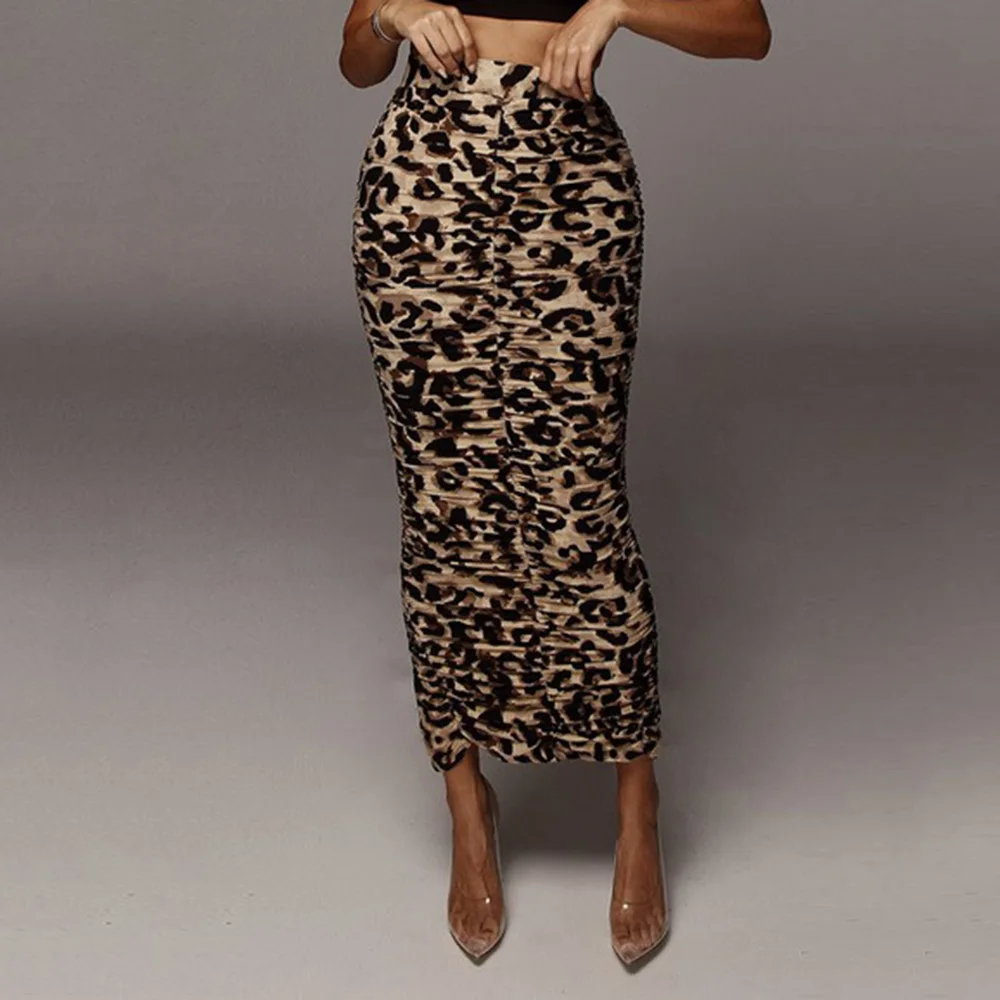 Skirts Maxi Female Plus Size Stretch Party Night Club Long Skirt