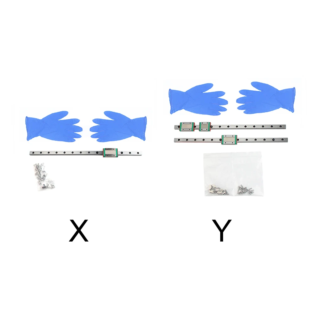 

Комплект линейной направляющей X Y Axis, аксессуары для 3D принтера, сменная портативная нержавеющая сталь для Prusa Mk3s