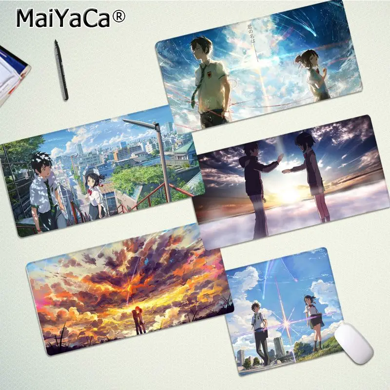 

Your Name New Keyboards Mat Rubber Gaming Mousepad Desk Mat Size For Gameing World Of Tanks CS GO Zelda