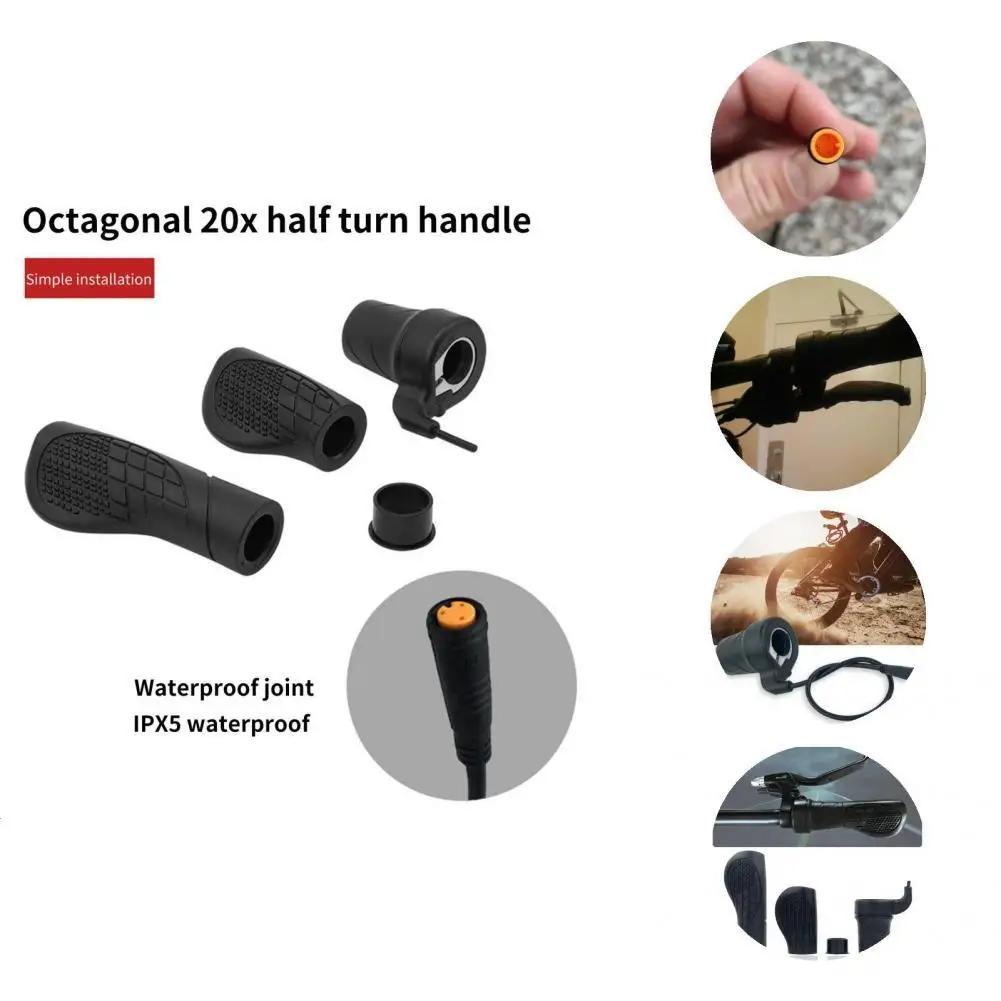 

Половина «ГАЗа» Грипсы резиновые полуповоротные для дроссельной заслонки черные противоскользящие практичные электронные велосипеды с х...