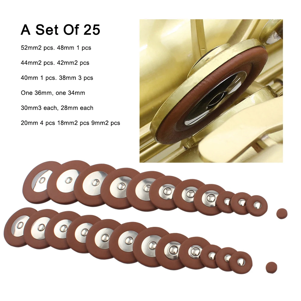 

1 Набор кожаных прокладок для саксофона, сменные прокладки для музыкального саксофона, инструменты для деревянных духов, сменные детали для...