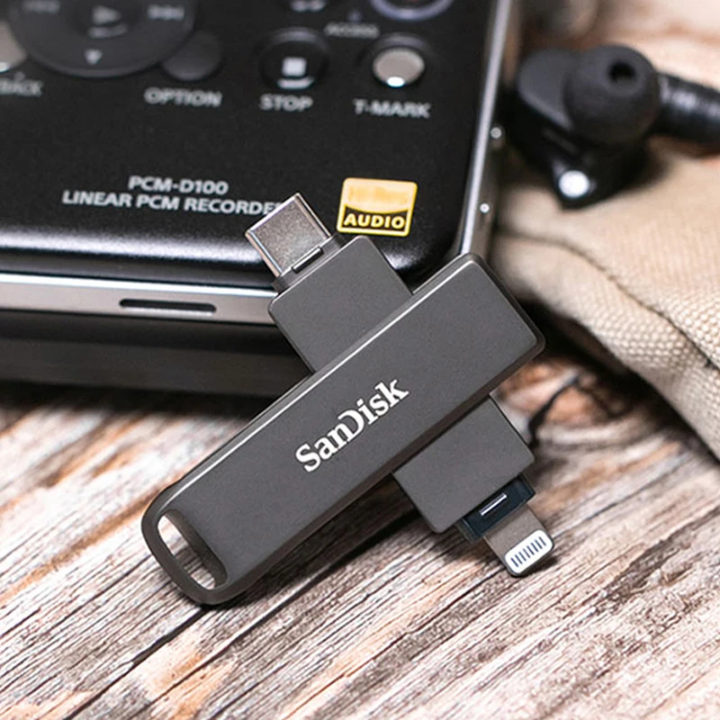 SanDisk USB Flash Drive iXpand OTG Lightning 3.0 Stick 256 ГБ 128 64 Pen MFi для iPhone iPad и U Disk
