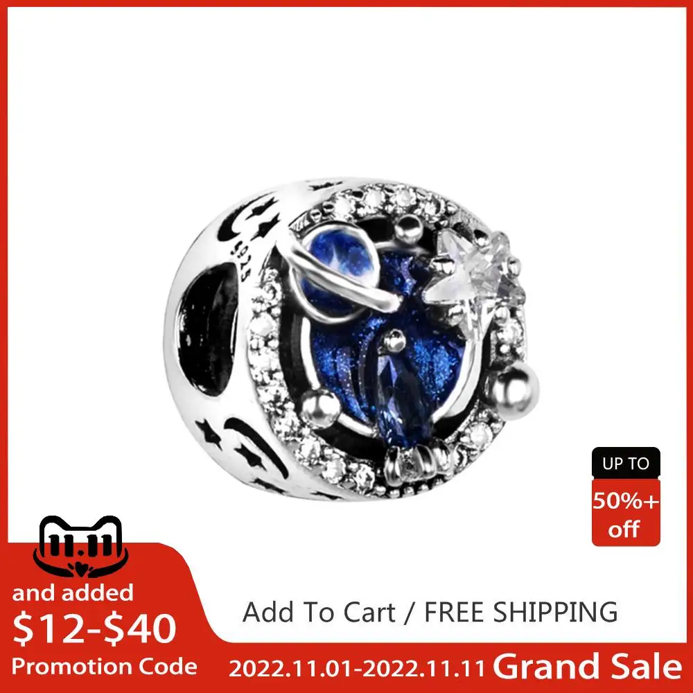 

Limited Inventory 925 Solid Silver Moments A Trip To The Galaxy Charm Beads Fit Pandora Original Bracelet Women DIY Jewelry Gift