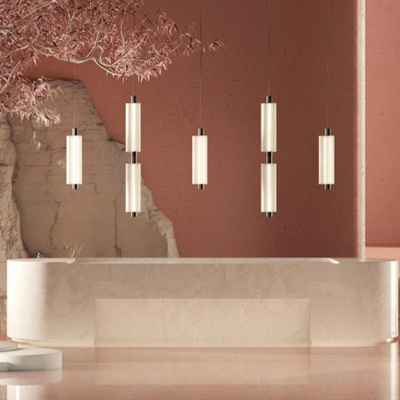 

Modern Acrylic LED Pendant Lights Bedroom Living Room Dining Lighting Decor Interior LOFT Pendant Lamp Bedside Panochas Lustre