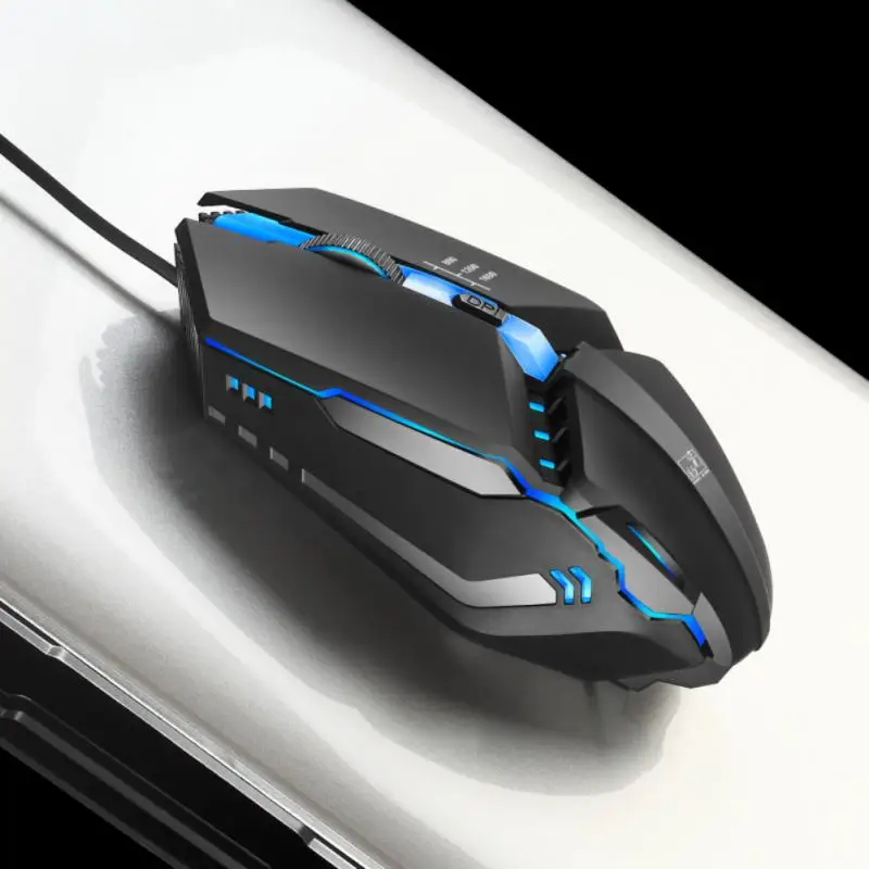 Мышь Компьютерная RYRA Проводная игровая, 1600DPI, USB, RGB