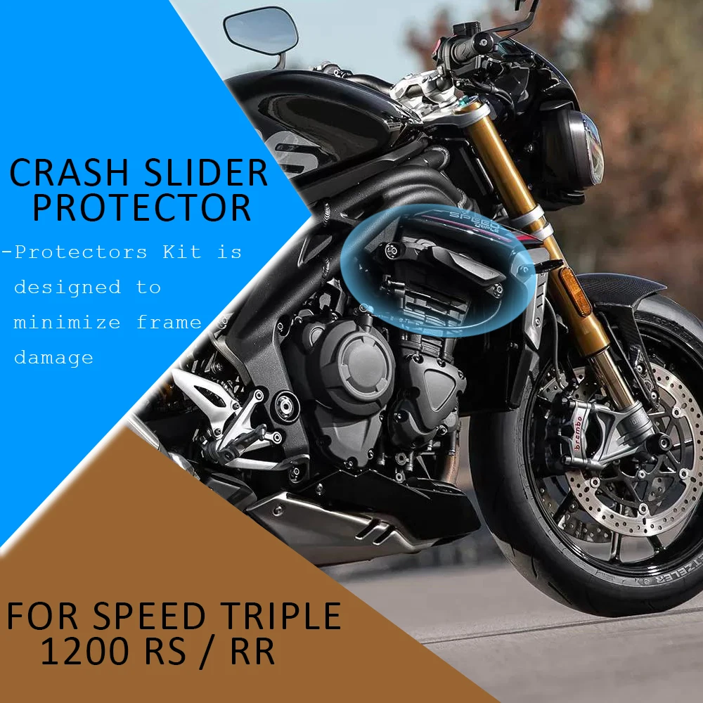 FOR Speed Triple 1200 RS 1200 RR New Motorcycle  Parts Falling Engine Protetive Guard Cover Crash Bar Frame Protector Bumper enlarge