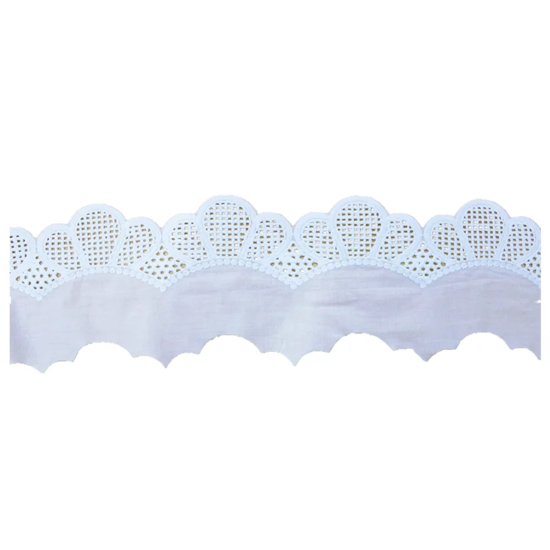 Хлопковая кружевная отделка с цветочной окантовкой одежда из 100% хлопка декор