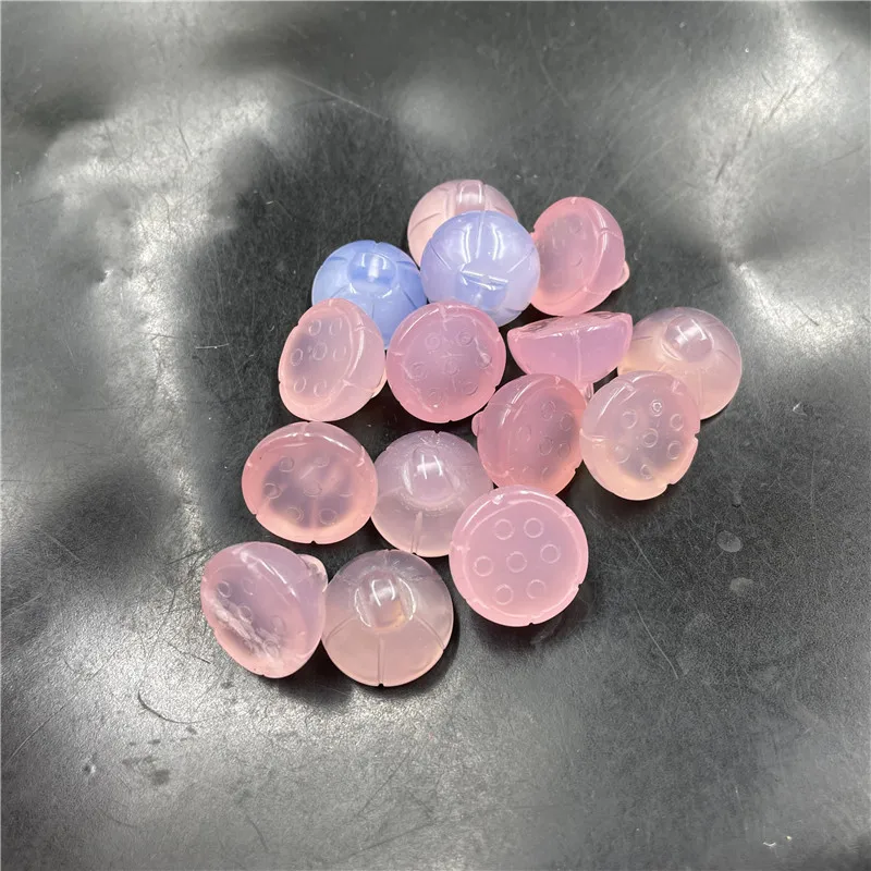 Дешевая подвеска из нефрита розового халцедона агата лотоса семян голубого