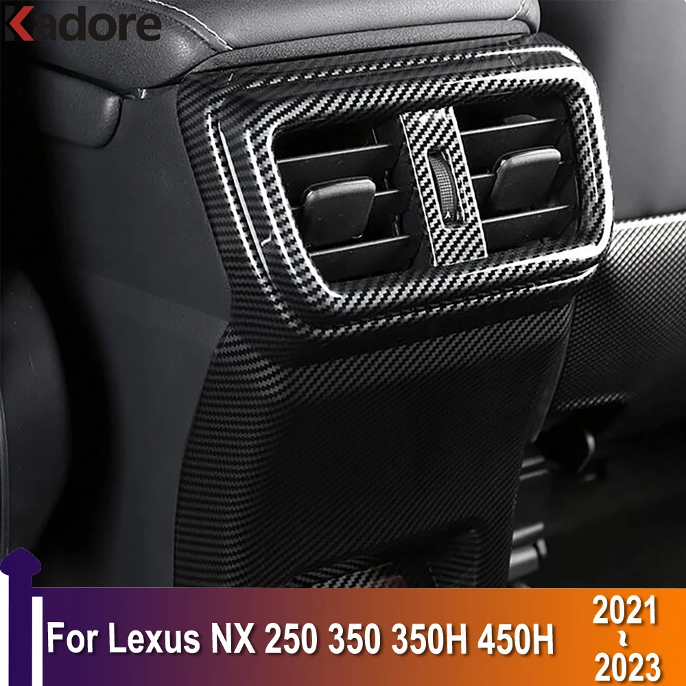 

Rear Armrest Air Vent Cover For Lexus NX 250 350 350H 450H 2021-2023 Interior Accessories AC Outlet Panel Trim Decoration frame