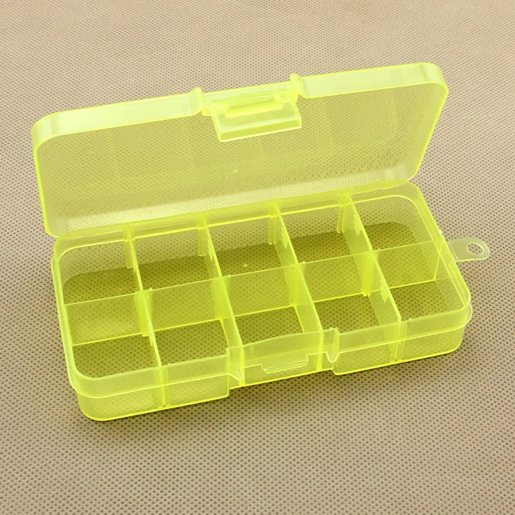 

Detachable plastic box fish hook fishing gear box jewelry beaded storage box components finishing storage box