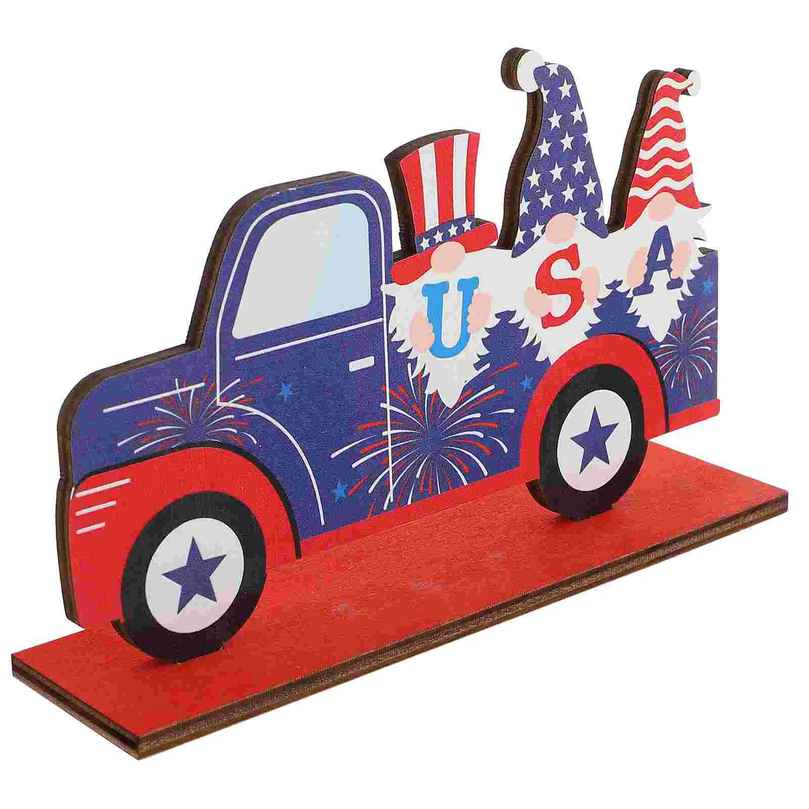 

Independence Day Wood Wooden Decor Craft Decorationsamerican Gnome Adornment