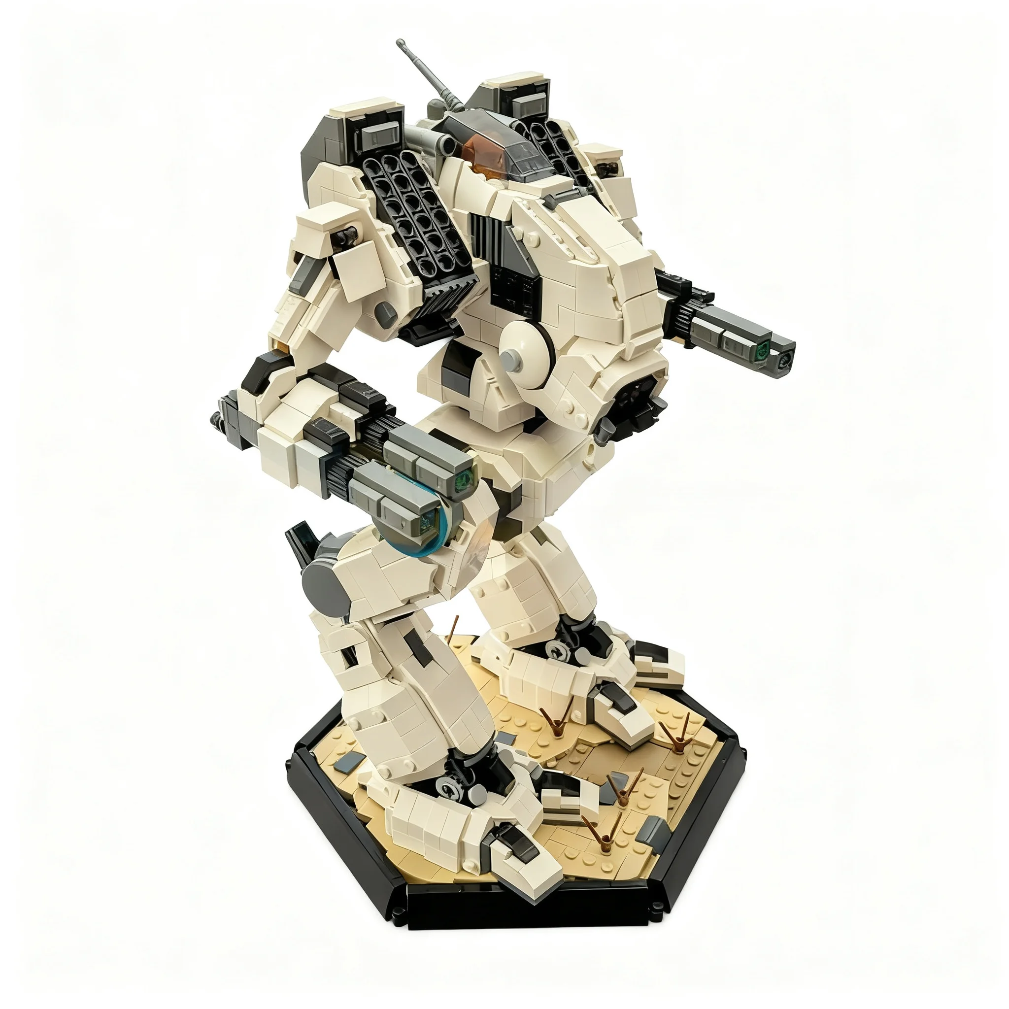 Фото 2198 деталей MOC Mad Dog Vulture Prime: Конструктор-модель меха-воина из Battletech, архитектурные игрушки, подарки на день рождения, для сборки №3