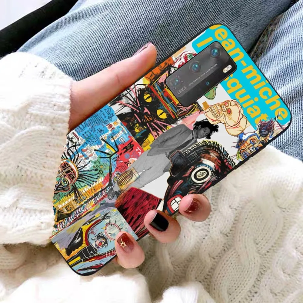 Artist J-Jean-Michel-Basquiat Phone Case For Huawei P 8 9 10 20 30 40 50 Pro Lite Psmart Honor 70 Mate 20lite
