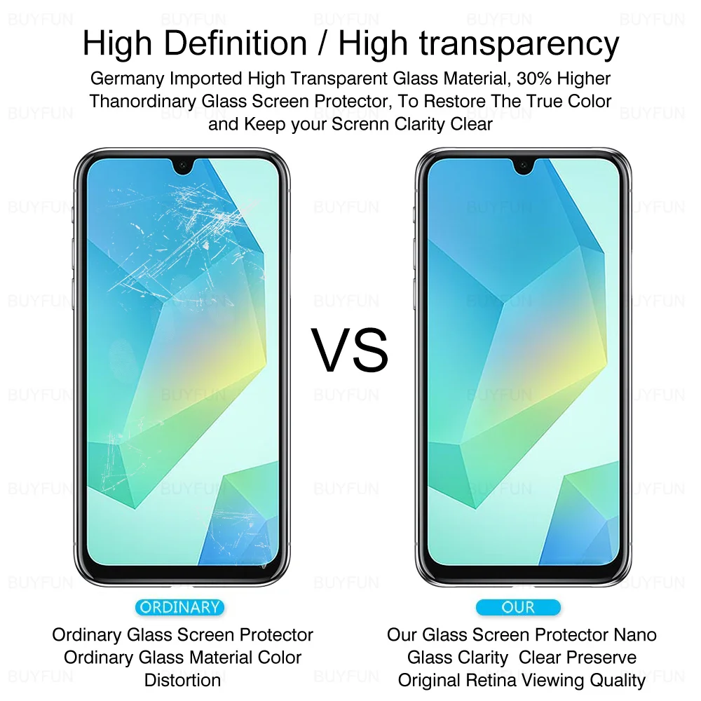 4 шт. SamsungA16 полное покрытие закаленное стекло для Samsung Galaxy A16 A15 4G/5G HD защитное