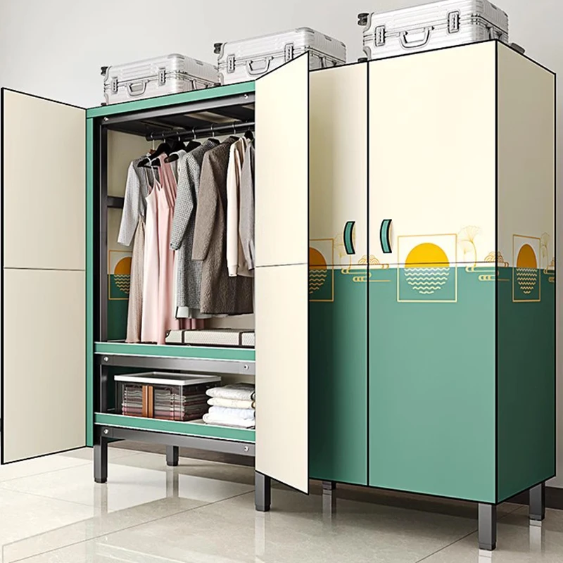 Складные скандинавские шкафы для одежды стальной дисплей бесплатная доставка