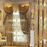 curtains for living room chenille customization of european jacquard hollow embroidery curtain for bedroom fabric valance