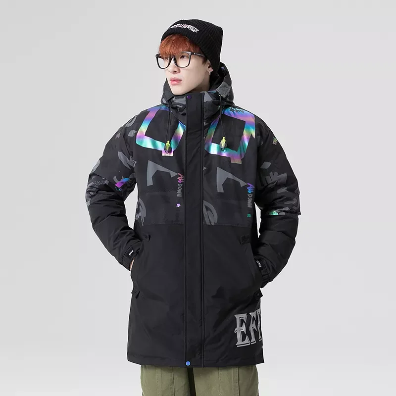 New2022 Winter Casual Thick Warm Long Down Jacket Men Fashion Couple Jacket Coat Windproof Hooded Brand Men Women Down Jackets