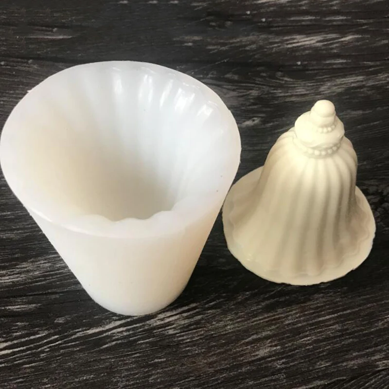 Силиконовая форма в форме колокольчика для свечей формочка сделай сам украшения