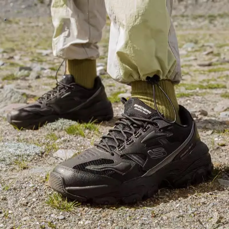 Мужские кроссовки Skecher новая летняя модная дышащая повседневная обувь легкая