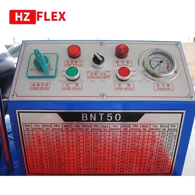 Машина для ремонта шлангов 220 В 3 кВт 1 фаза HZ-50D от 1/4 до 2 дюймов 4SP R12 пресс сборки