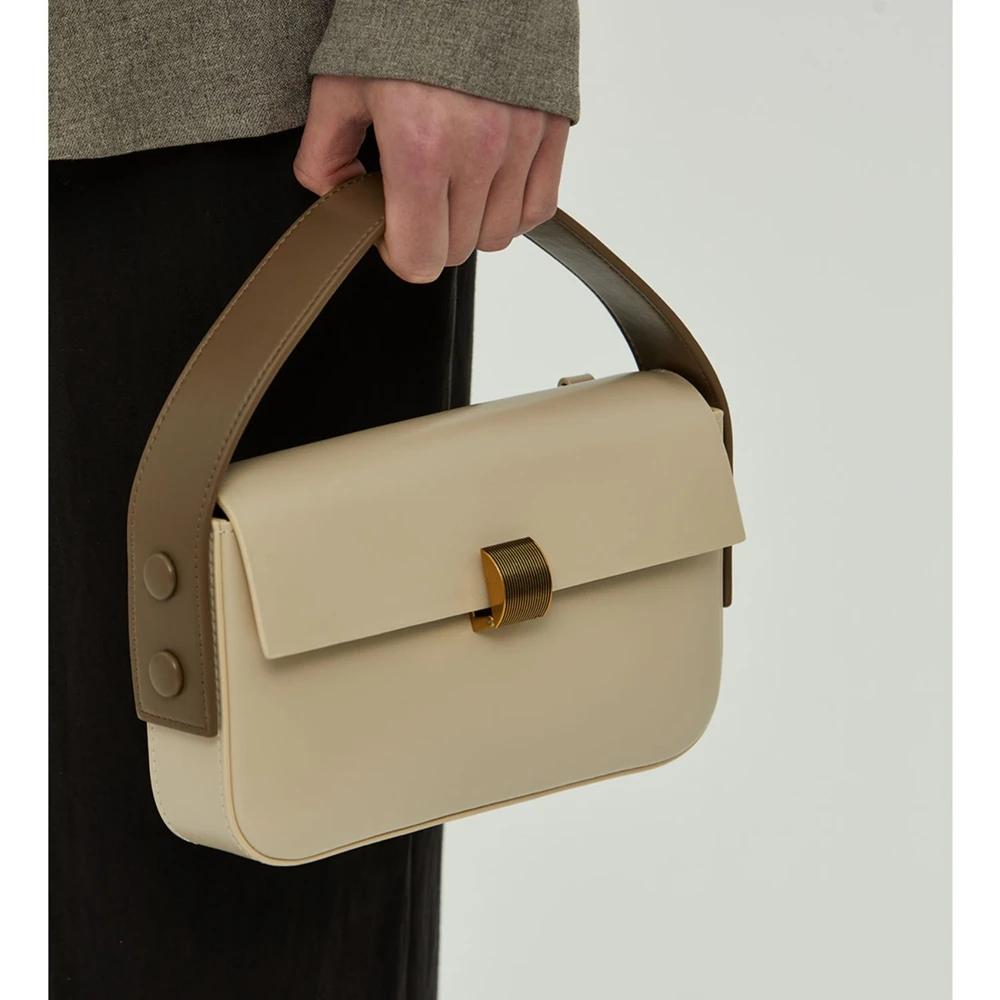 

Fashion Hit-Colors Box Bag Genuine Leather Women Bag\Handbag Simple Real Leather Lady Shoulder Bag Crossbody Bag Small