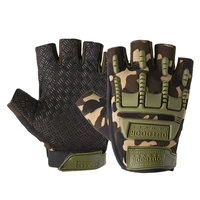 cycling gloves army mens tactical gloves outdoor sports half finger military combat anti slip carbon fiber shell golves