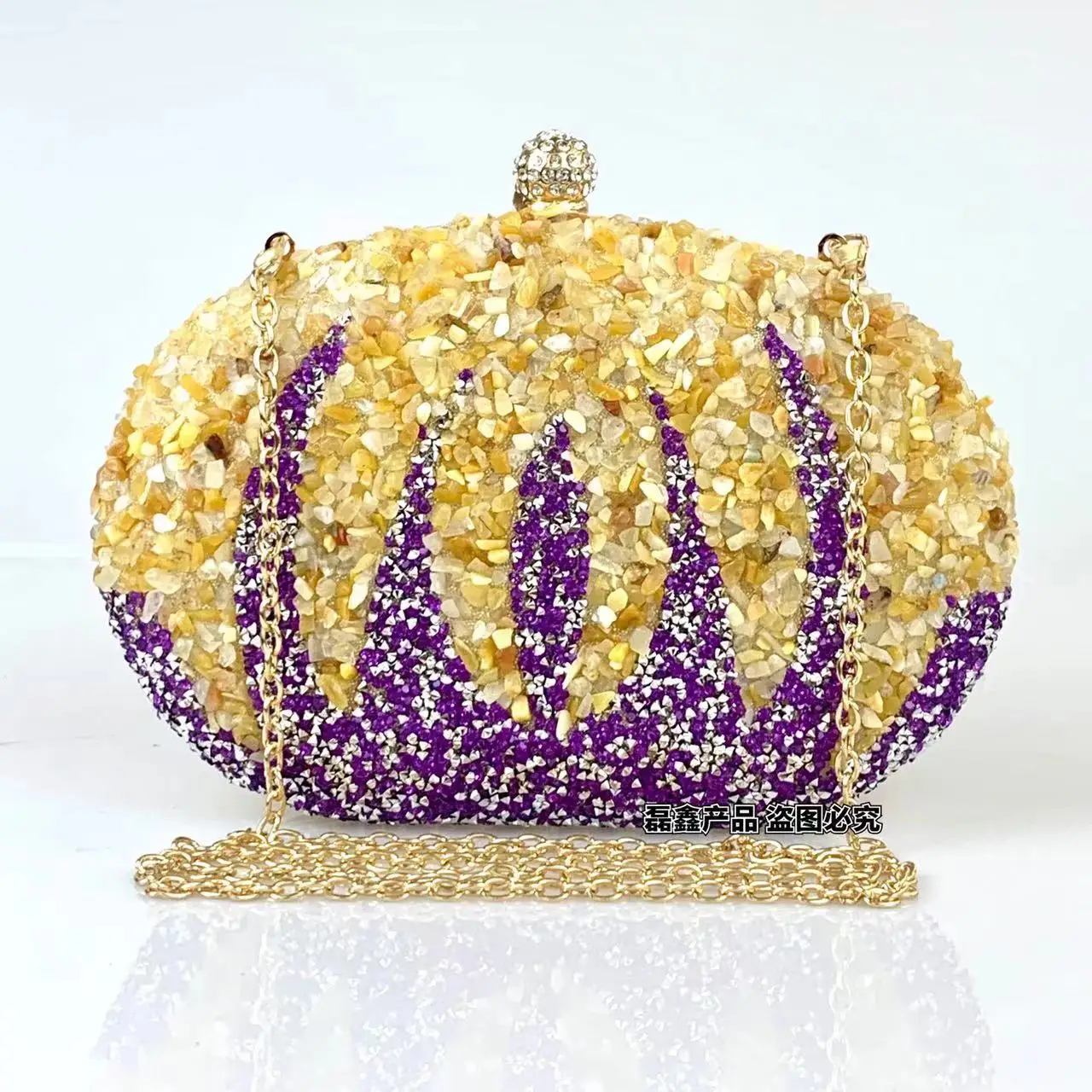 

The New Explosive Pumpkin Pattern Ladies Fashion Banquet Bag Holding Everything Matching fashion