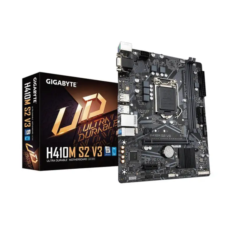 

Игровая материнская плата H410M S2 V3 LGA 1200 MATX, материнская плата для ПК с поддержкой процессоров 10-го поколения Core Series