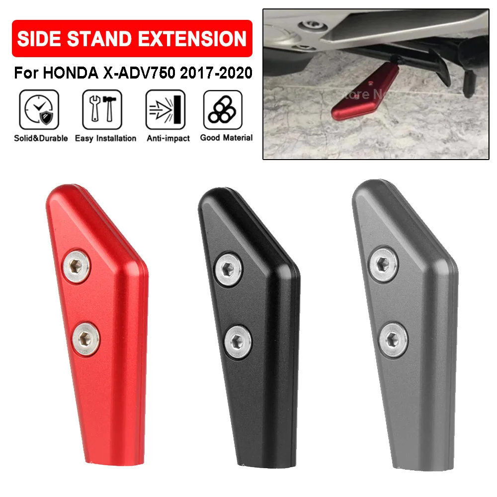 For Honda XADV750 X-ADV 750 2017-2019 2020 Motorcycle Side Pillar Auxiliary Side Kickstand Extension Foot Stand Enlarged Support