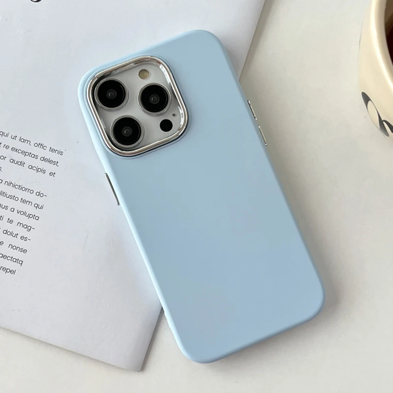 

Luxury Leather Silicone Case For iPhone 13 12 11 Pro Max 14Pro Shockproof Soft Silion Rubber Anti Shock Candy Color Full Covers