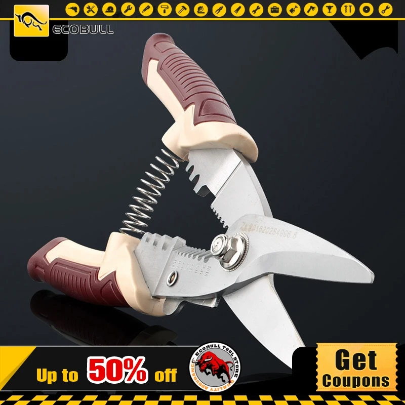 

LIJIAN 3 In 1 Multi tool Cable crimping Wire Stripper Crimping tools Pliers Electric Scissors Cutter Tools electrician