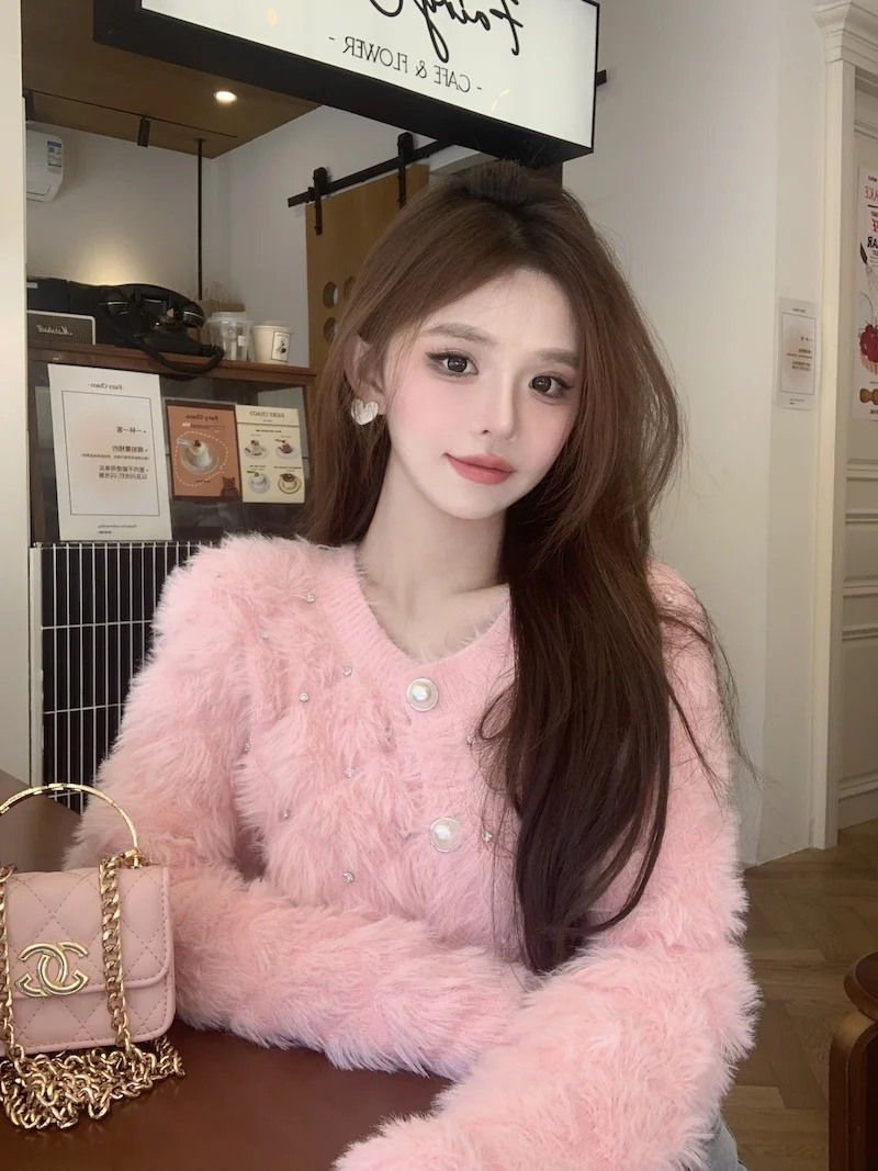 Xiaoxiangfeng французский светский свитер женский вязаный кардиган с длинными