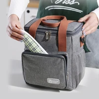 portable thermal insulation lunch bag fashion insulated food container organizer bento box storage cooler tote bags handbag