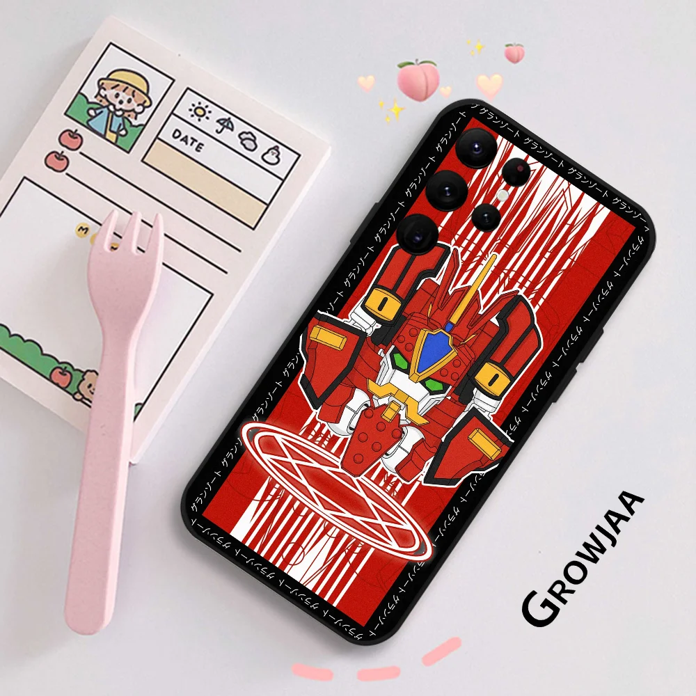 M-Mado King G-Granzort Phone Case for Samsung Galaxy S24 Ultra S22 S23 S21 S20 5G Protective Silicone TPU Funda